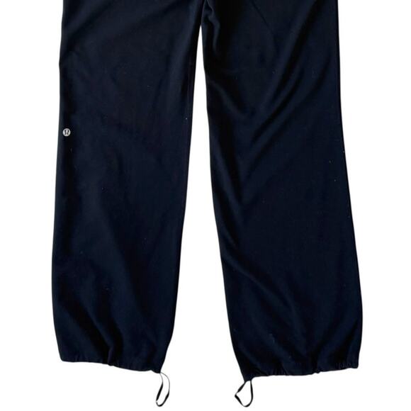 Lululemon Stretch Pants with Drawstring Hem Joggers Women's Size 10 Black - Picture 6 of 12